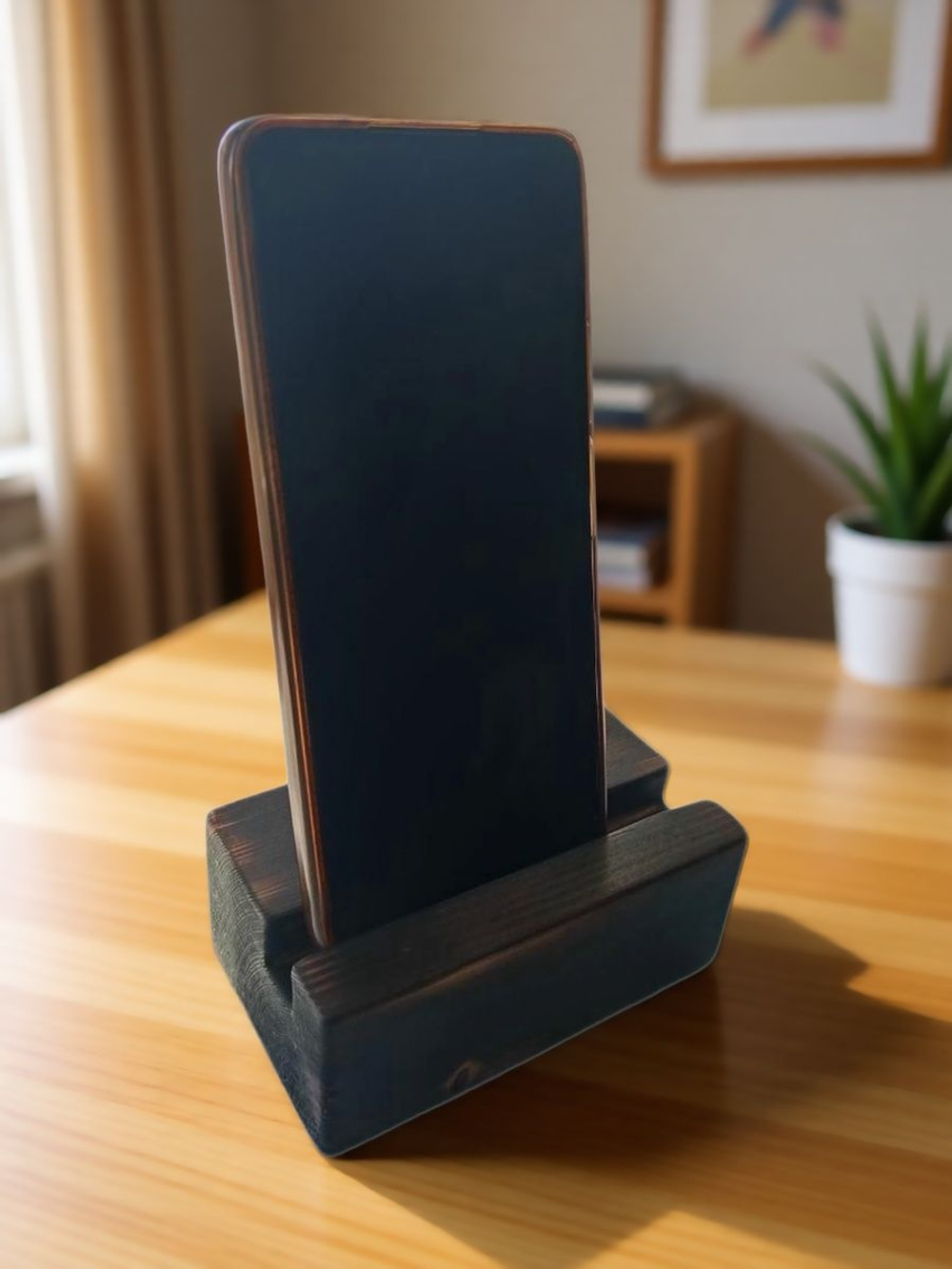 Подставка настольная для визиток,заметок,ручки из натурального дерева