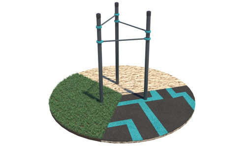 Воркаут-комплекс из 3 турников