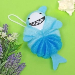 Мочалка нейлоновая для тела детская «MIR KRASOK», акула, 17*10см (ZIP пакет)