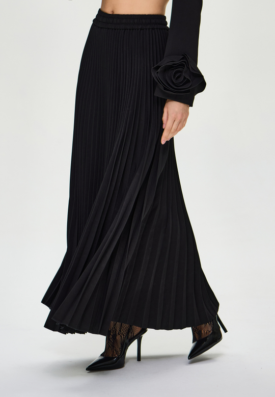 Юбка миди плиссе из крепа