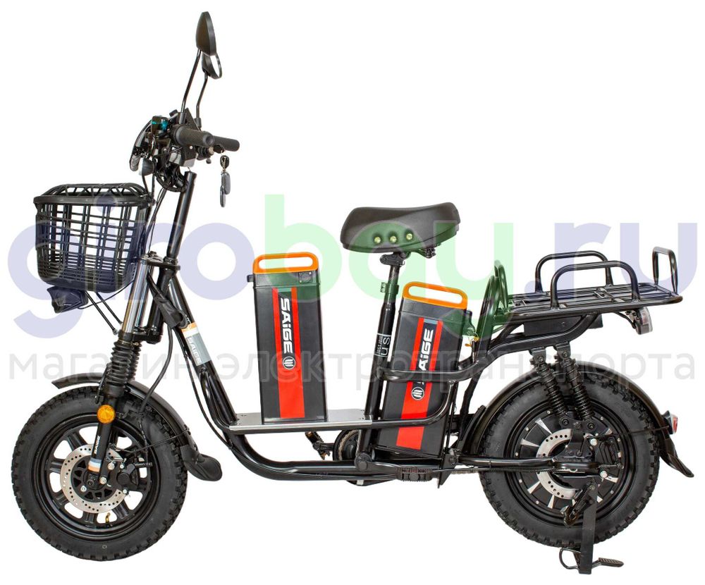 Электровелосипед SAIGE MONSTER GI 240W (60V/40Ah) - с двумя АКБ по 20Ah фото №1
