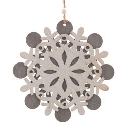 GAEM Украшение новогоднее "Снежинка", L15 W0,6 H15,5 см, 3в.