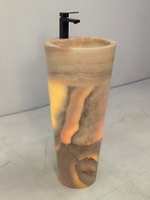 Раковина напольная из оникса Yellow ON-61358 (40*40*90)