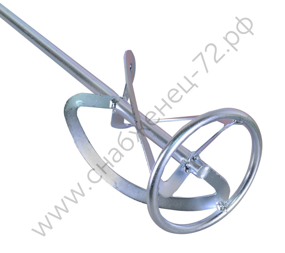 Насадка-миксер оцинкованная Вихрь 120х600 мм, М14 для строительных смесей