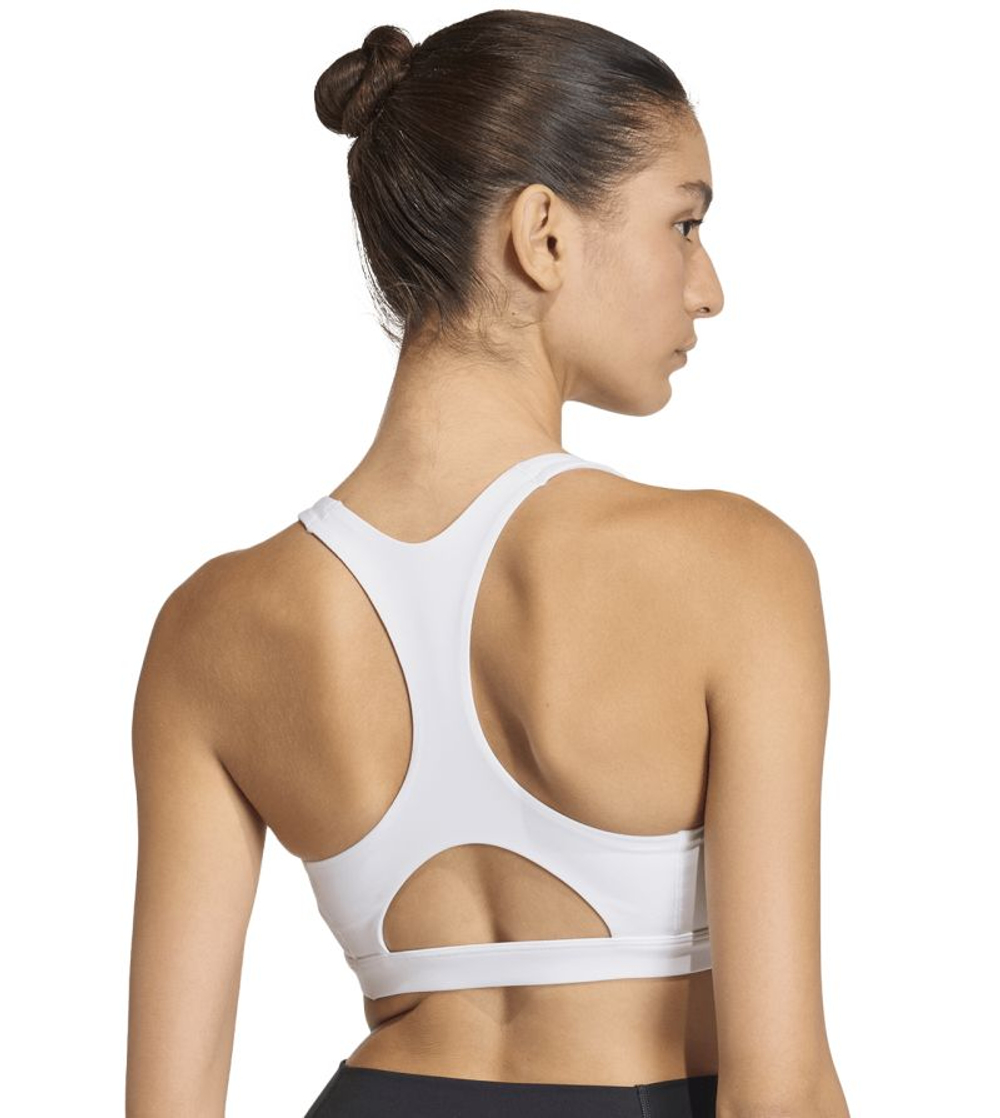 Теннисный бюстгальтер Adidas Optime Essentials Workout Medium Support Sports - white