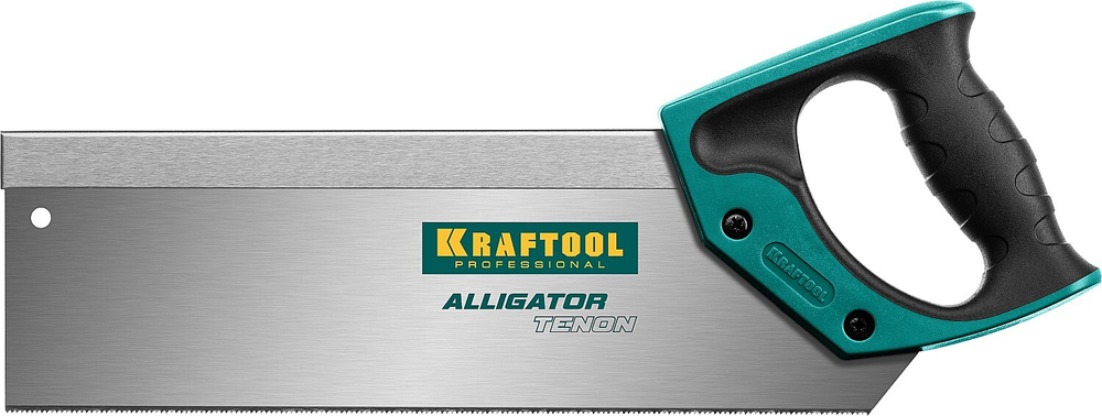 Ножовка с обушком для стусла (пила) KRAFTOOL ″Alligator TENON 15″, 14 /15 TPI, 300 мм, специальный зуб