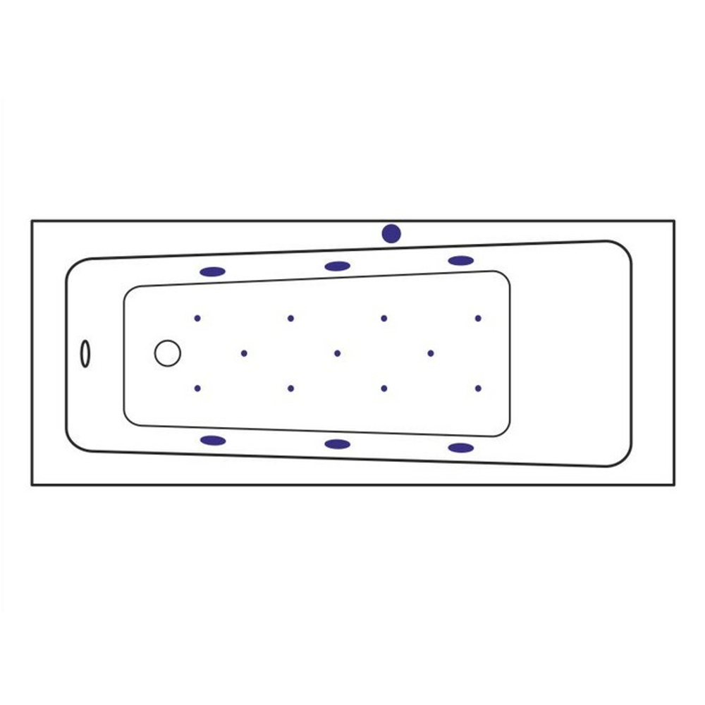 Акриловая ванна Excellent Ava Relax 170x70 WAEX.AVA17.RELAX