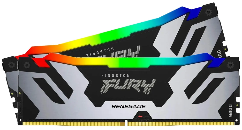 Оперативная память Kingston FURY Renegade DDR5 — 6800 / 7200 / 7600 / 8000 МГц (32–128 ГБ) Черный/белый