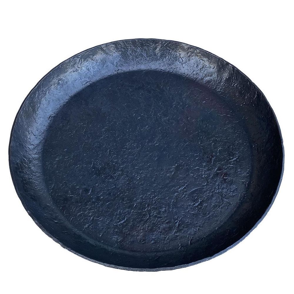 Сковорода для подачи 22 см h2,5 см круглая без ручки " " углерод. сталь ИНДУКЦИЯ P.L.