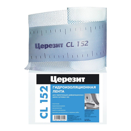 Гидроизоляционная лента Церезит (Ceresit) CL 152, 10 м