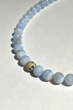 Ожерелье BLISS из голубого агата