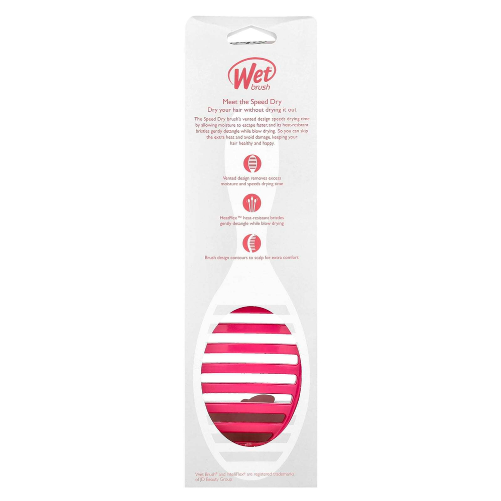 Wet Brush, Расческа для быстрой сушки волос, Розовая, 1 расческа