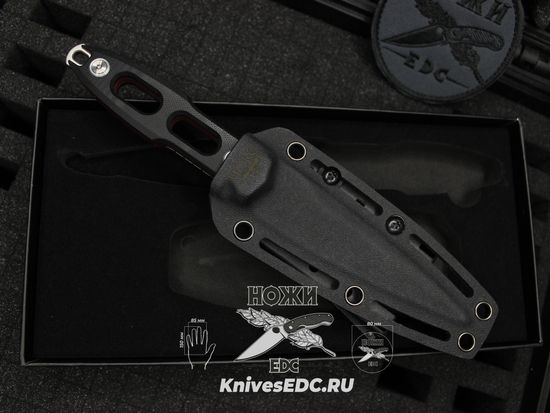 Нож тактический НОКС Кондор Т сталь Д2 (628-100435) - черная рукоять