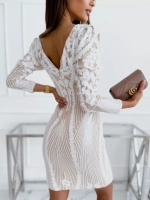 белое мини платье с пайетками + plus size