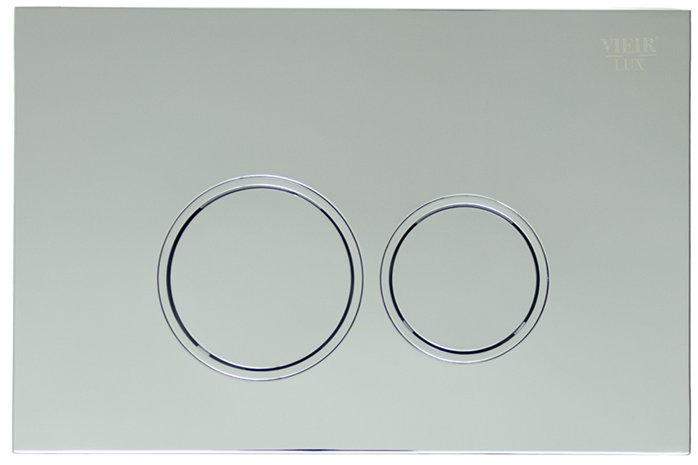 Кнопка для инсталляции с КРУГ. клав. (ХРОМ)  ViEiR  (50/1шт)