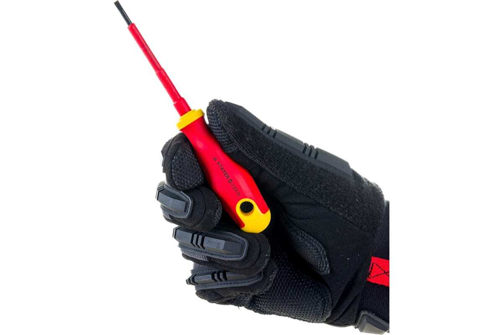Диэлектрическая отвертка SL 3,0 х 75 мм STAYER 25141-03-07_z01
