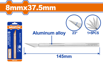 Макетный нож 145 мм (40/240) WADFOW WSK1061