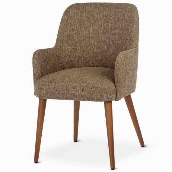 Стул Onsen, коричневый, коричневые ножки