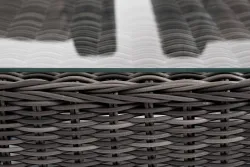 "Капучино" лаунж-зона из искусственного ротанга, цвет графит