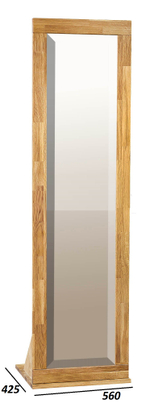 Зеркало напольное из массива дуба Аликанте