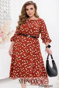 Платье 2487-кирпичный Minova