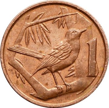 1 цент 1999-2017 Каймановы острова