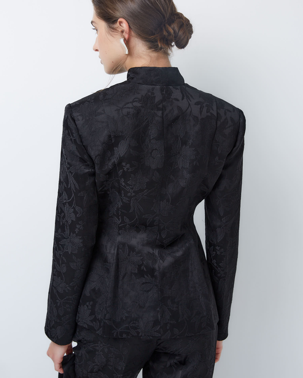 Жакет из жаккардовой вискозы Гуччи черный