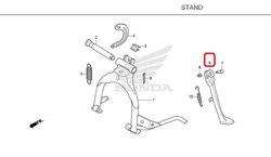 50530-K0G-900. BAR COMP., SIDE STAND, Honda C125