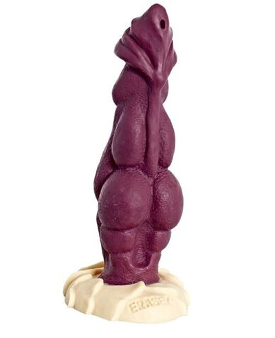 Бордовый фаллоимитатор Дракон - 22 см. (Цвет: бордовый)