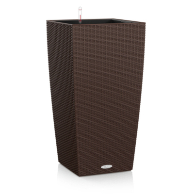 Кашпо с автополивом Lechuza cubico cottage 40см мокко (15245)