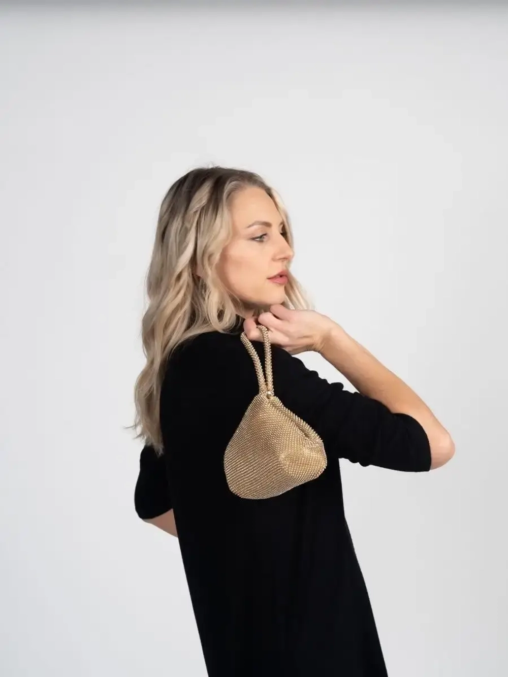 Сумка клатч вечерняя со стразами