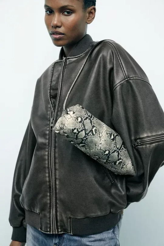 ZARA СУМКА, ЗМЕИНЫЙ