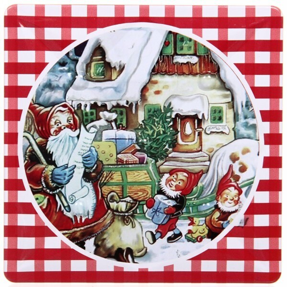 Банка жестяная 9*9*9см «Гномики»