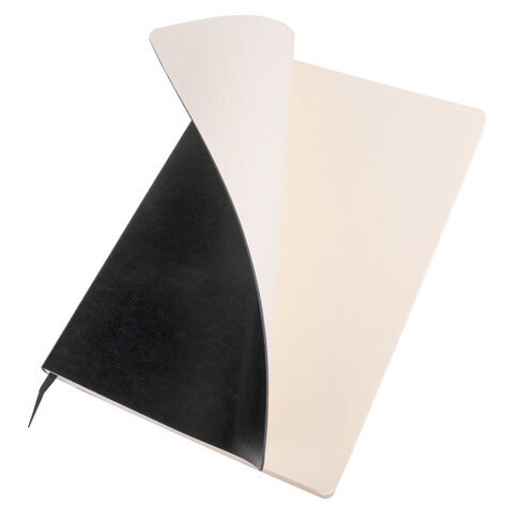 Ежедневник недатированный БОЛЬШОЙ ФОРМАТ 210х297 мм А4, BRAUBERG "Metropolis Ultra", 160 л., черный, 113284