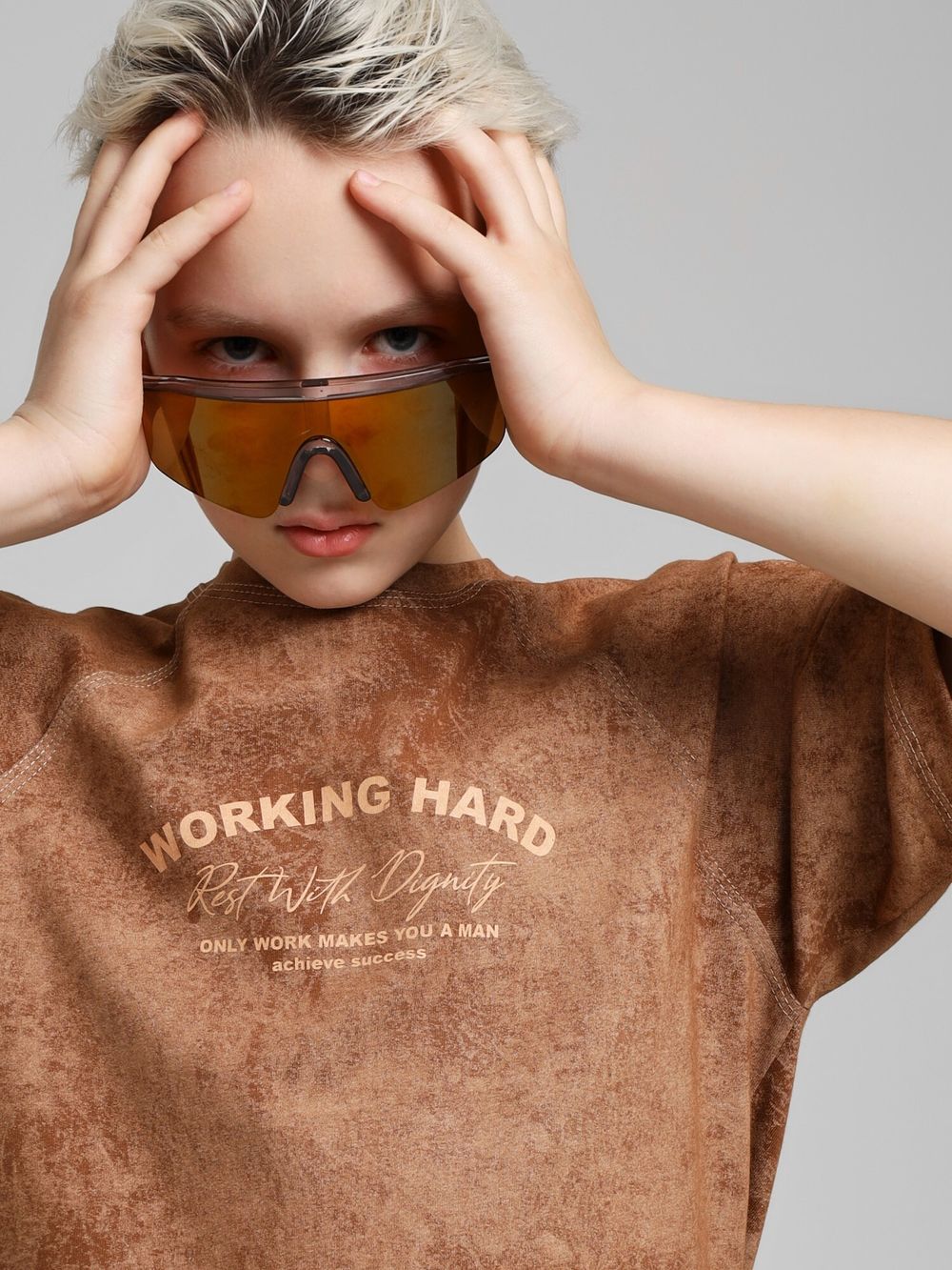 Фуфайка для мальчика Сидней-2 Виотекс КОРИЧНЕВЫЙ