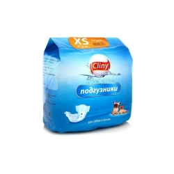 CLINY Подгузники для кошек и собак 2-4 кг размер XS 11 шт