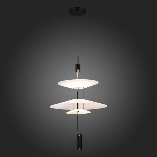 SL6101.413.01 Люстра подвесная ST-Luce Черный/Белый LED 1*15W 3000K ISOLA