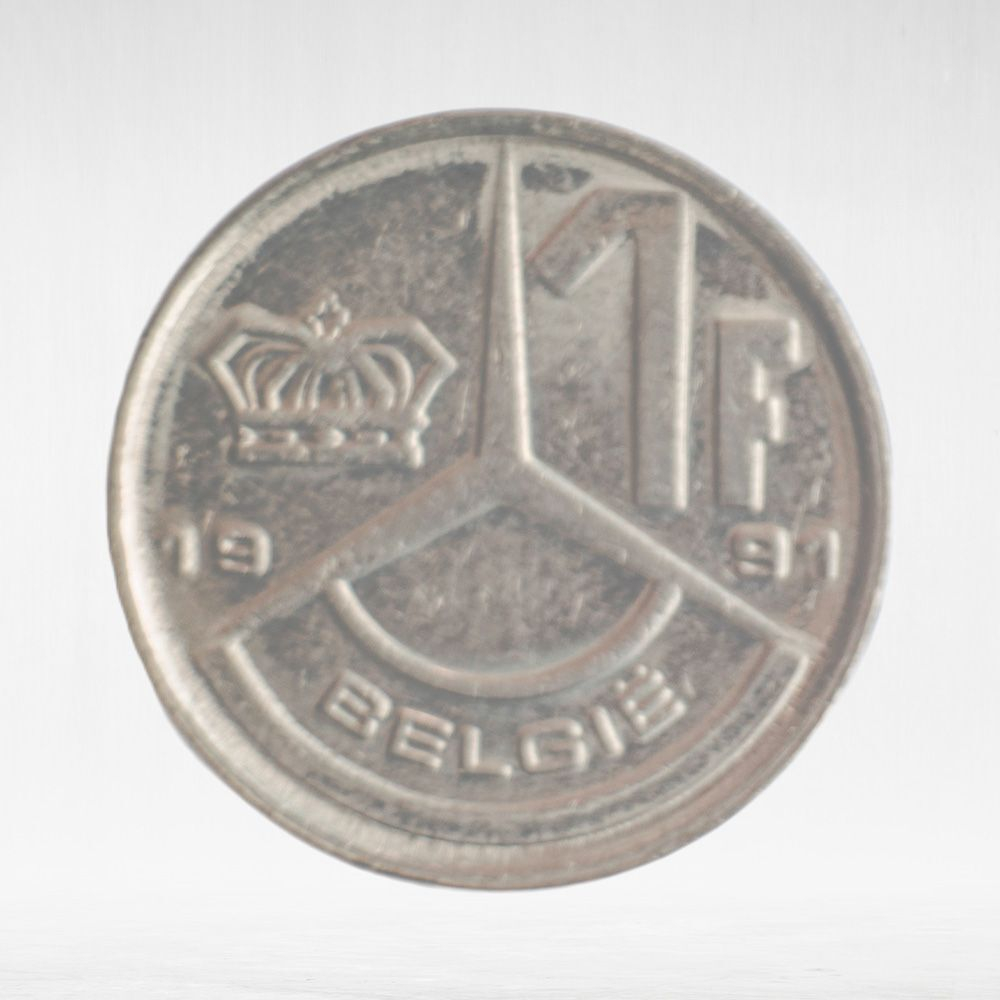 Belgium, 1 Franc - Baudouin I (Dutch Text), 1991, VF