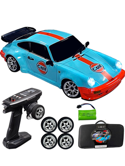 Радиоуправляемая машина для дрифта LD RC масштаб 1:18 2WD 2.4G Porsche 911 - 1898 Blue c гироскопом