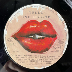 Винтажная виниловая пластинка LP Yello One Second La Habanera (Германия 1987)
