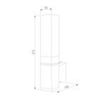 Уличный настенный светильник со светодиодами 1534 TECHNO LED 3000K чёрный 1534 TECHNO LED