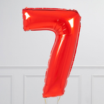 FM Шар 40" / 102 см "Цифра 7" Красный (БГ-60)