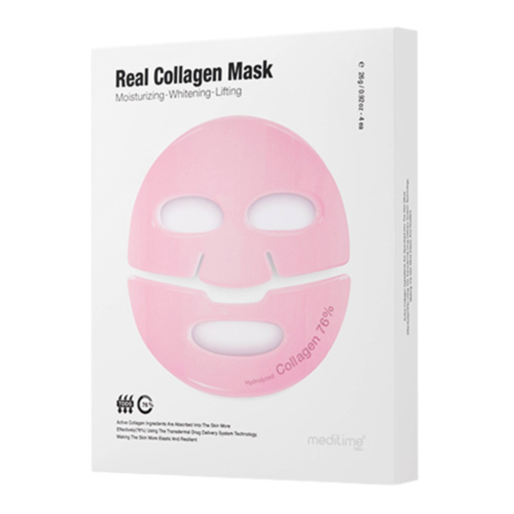 Маска-лифтинг гидрогелевая с коллагеном Meditime Real collagen mask, 26 г