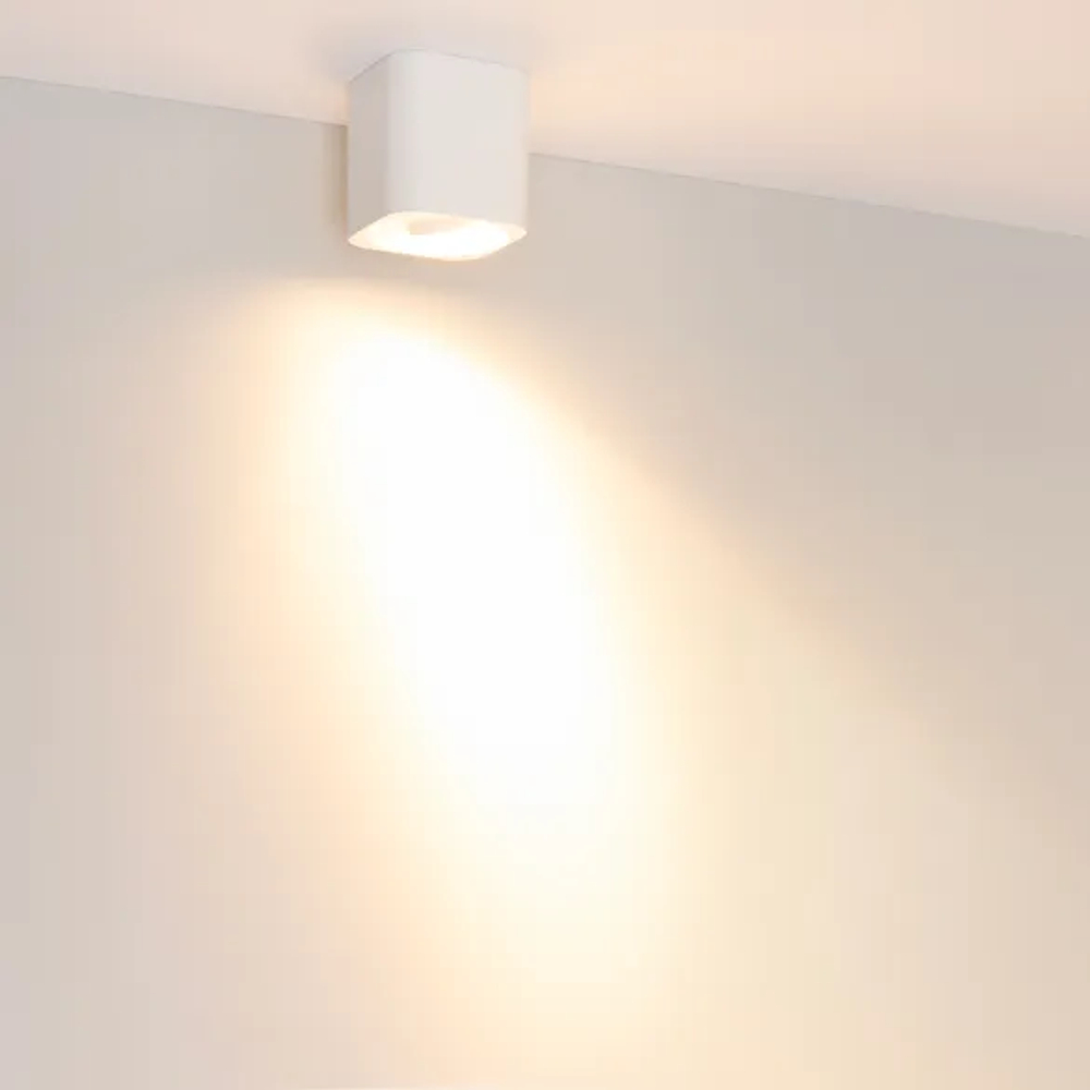 Светильник SP-ACENTO-S95x95-10W Warm2700 (WH, 20-45 deg, 230V) (Arlight, IP20 Металл, 5 лет) 055748