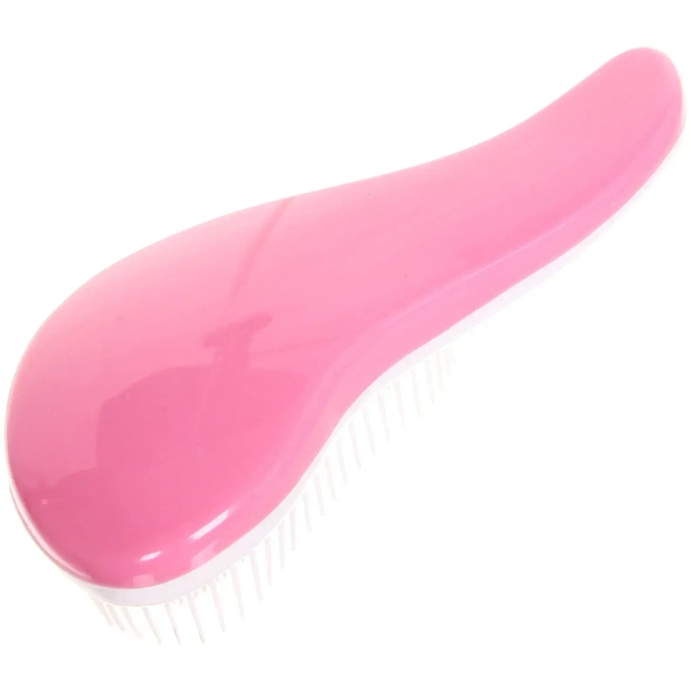 Расческа массажная «Компактная-капля», цвет розовый, в коробке, 15см