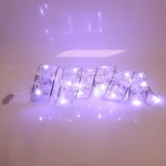 Гирлянда для дома ЛЕНТА ДЕКОРАТИВНАЯ «Морозные снежинки» 2,0 м, 6 см, 20 ламп LED (на батарейках), Серебро (подсветка серебро)