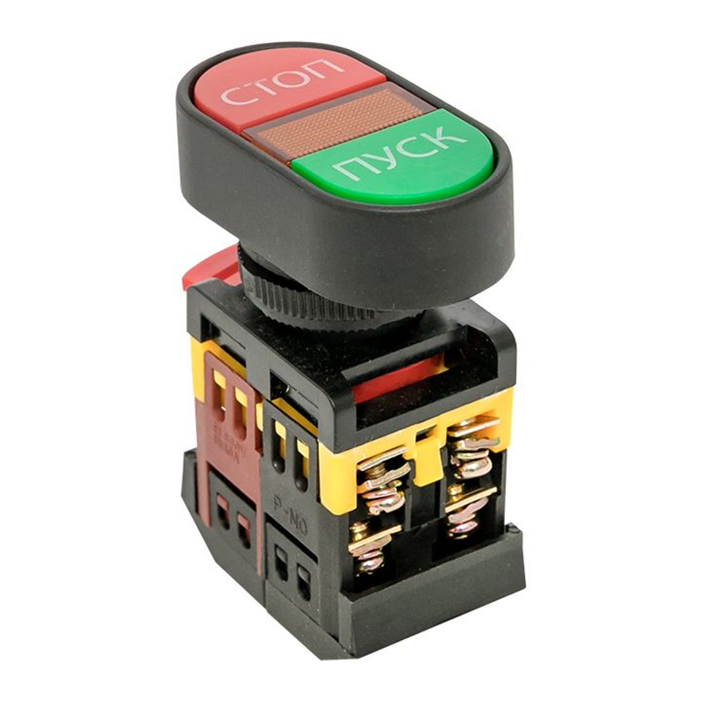 Кнопка APBB-22N "Пуск-Стоп" овальная 220В NO+NC EKF pbn-apbb-o