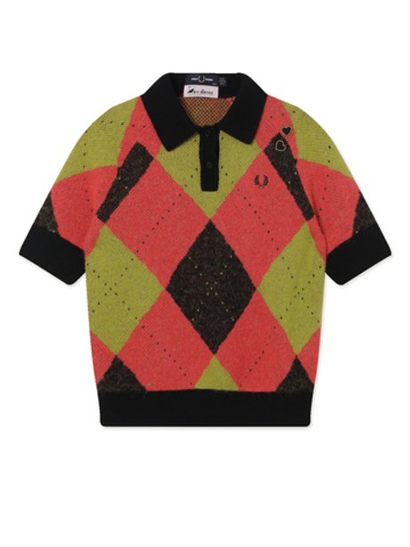 Женская Рубашка-Поло Brushed Argyle