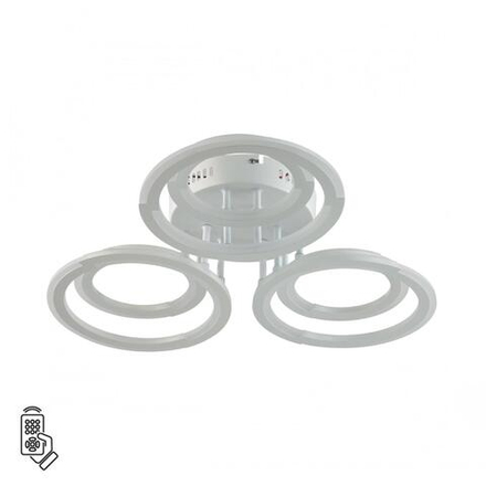 8028/80CL LEDIO LN25 000 белый, металл/акрил Потолочный светильник с ПДУ LED 80W 3000-6000К 220V OSAKA