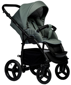 Детская коляска Indigo Impulse Eco 3 в 1 с автокреслом Avionaut Cosmo Ie01 шалфей кожа/шалфей